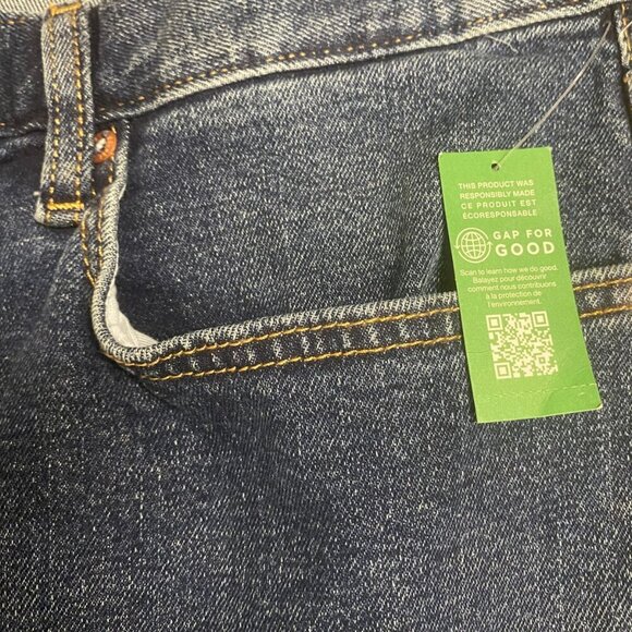 GAP Men’s Straight Fit Jeans – Dark Wash – Size 38x30 – Classic Everyday Denim - Picture 10 of 11